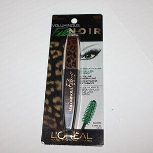 Voluminous 633 Blackest Black Mascara .27 Fluid Ounce NIP Eye Makeup Lashes